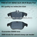 D1341 halbmetallic Break Pad für BENZ GLK 350